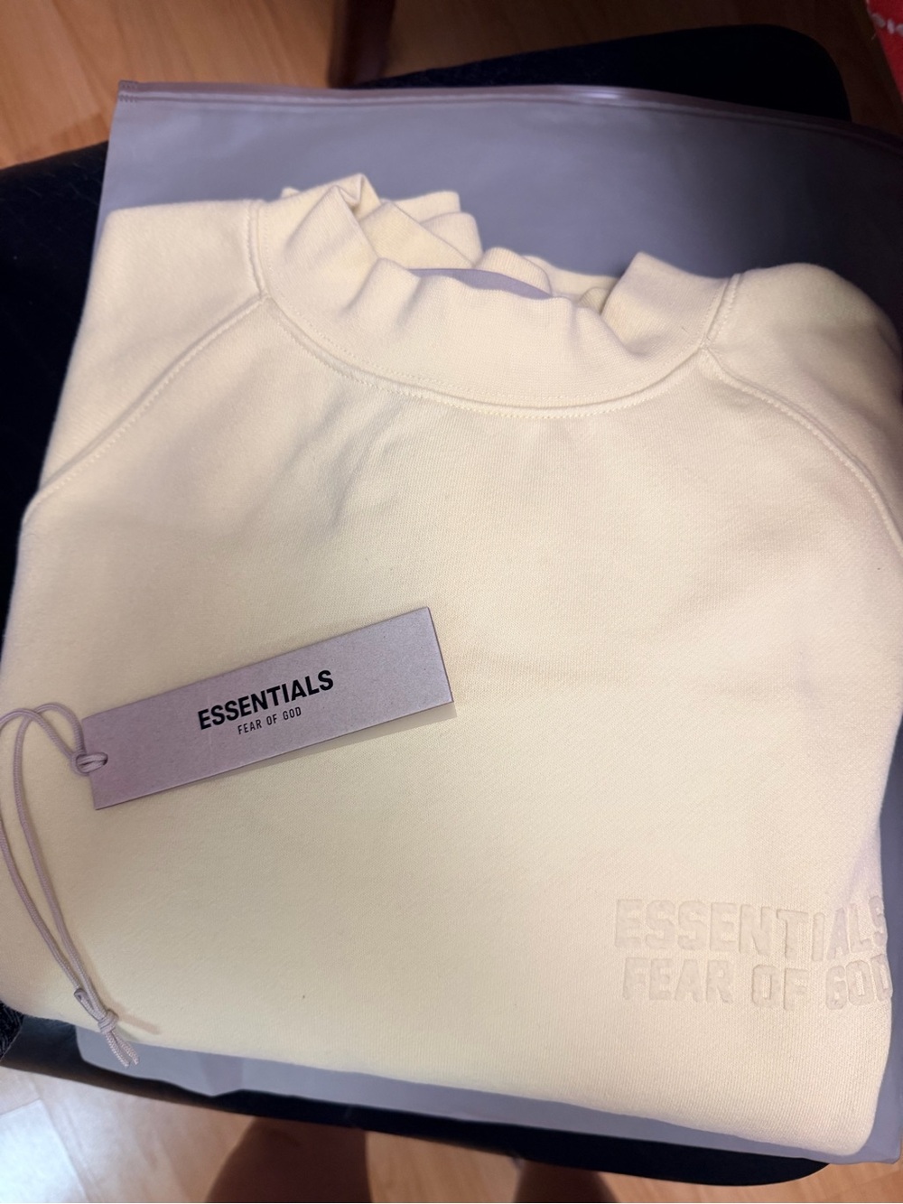 Essentials Cream Utility Pullover Sweatshirt